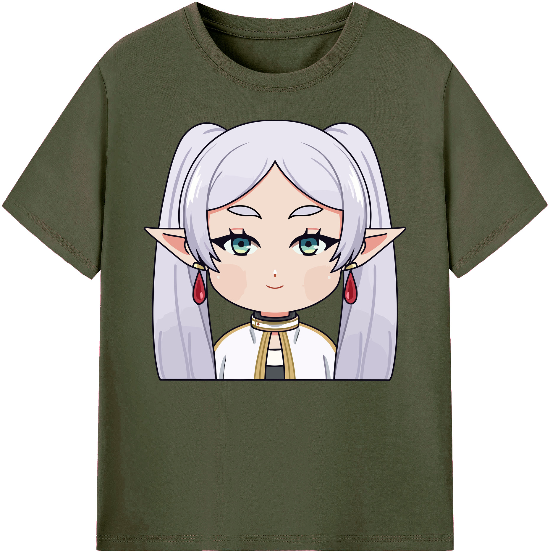 （画像用） 葬送のフリーレン Frieren 綿100％ メンズ半袖Tシャツ｜肌触りやわらか＆通気性